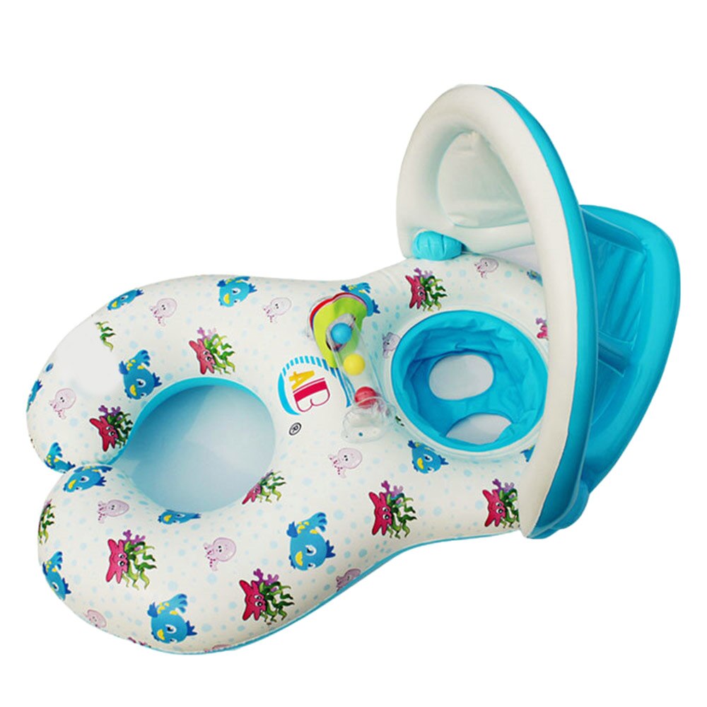 Moeder Kind Opblaasbare Ring Zwemmen Cirkel Baby Float Opblaasbare Swimtrainer Dubbele Vlot Ringen Speelgoed Zwembad Accessoires: 2