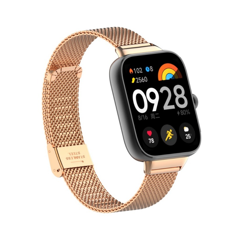 Metalen band voor Xiaomi Redmi horloge 4 Horlogeband Roestvrij stalen armband voor Redmi horloge 4 correa