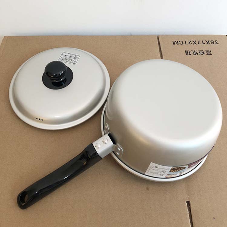 Japanese milk pot single handle boiling thicken old aluminum pot domestic Japanese gas pan auxiliary food pot