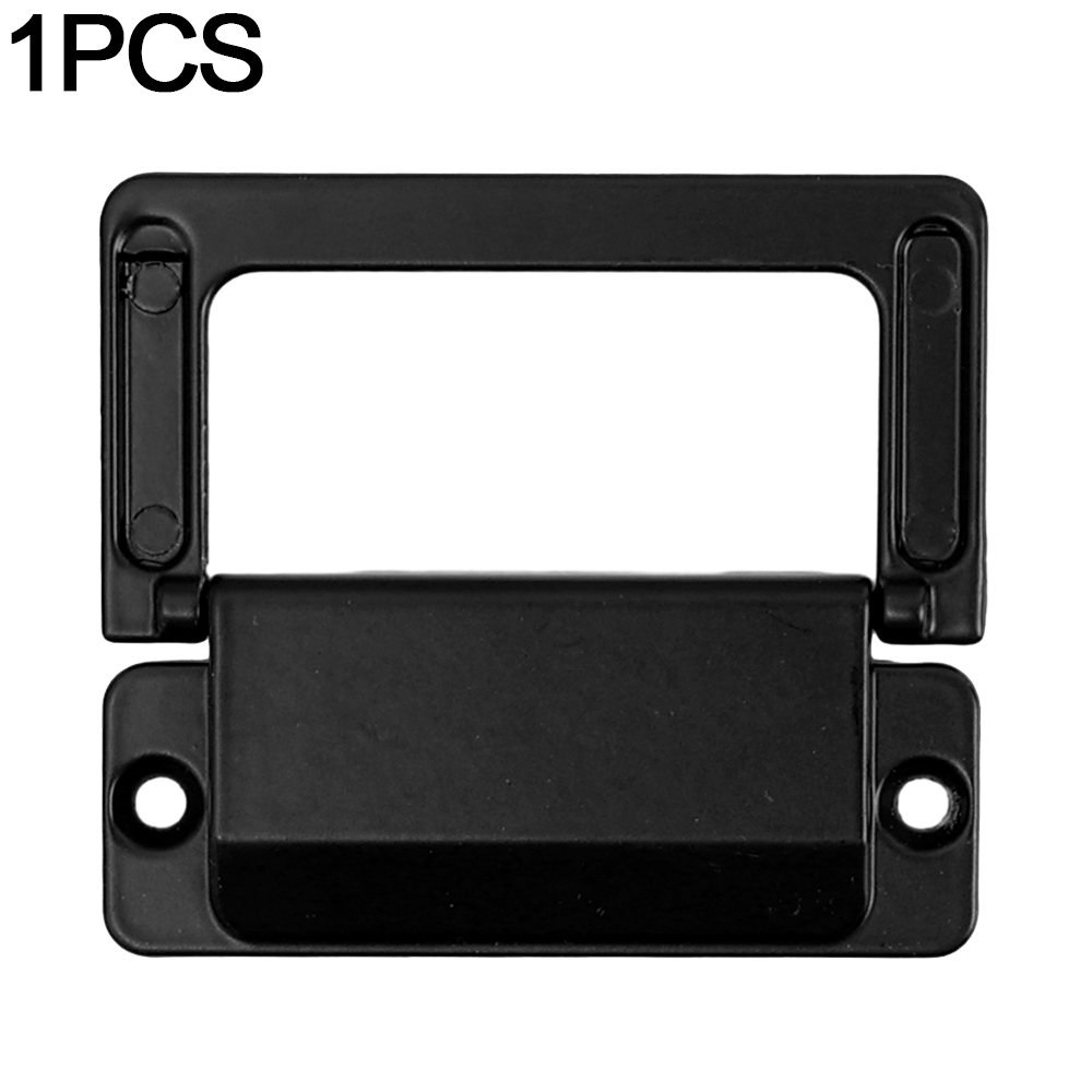 1/6 Stuks Lade Verborgen Opvouwbare Handvat Kast Verborgen Pull Zinklegering Zwarte Platte Kast Handgrepen Meubelbeslag Accessoires: Zilver