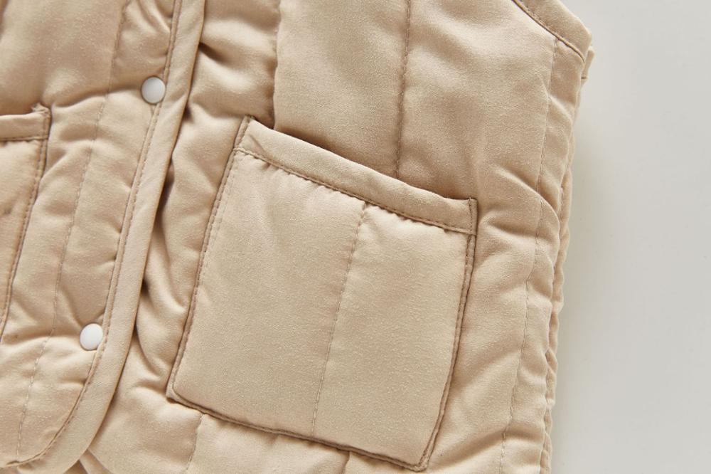 Herfst Winter Baby Vest Retro Mouwloze Jas Voor Jongen Winddicht Vest Winter Warm Peuter Vest Voor Meisje Baby Kleding