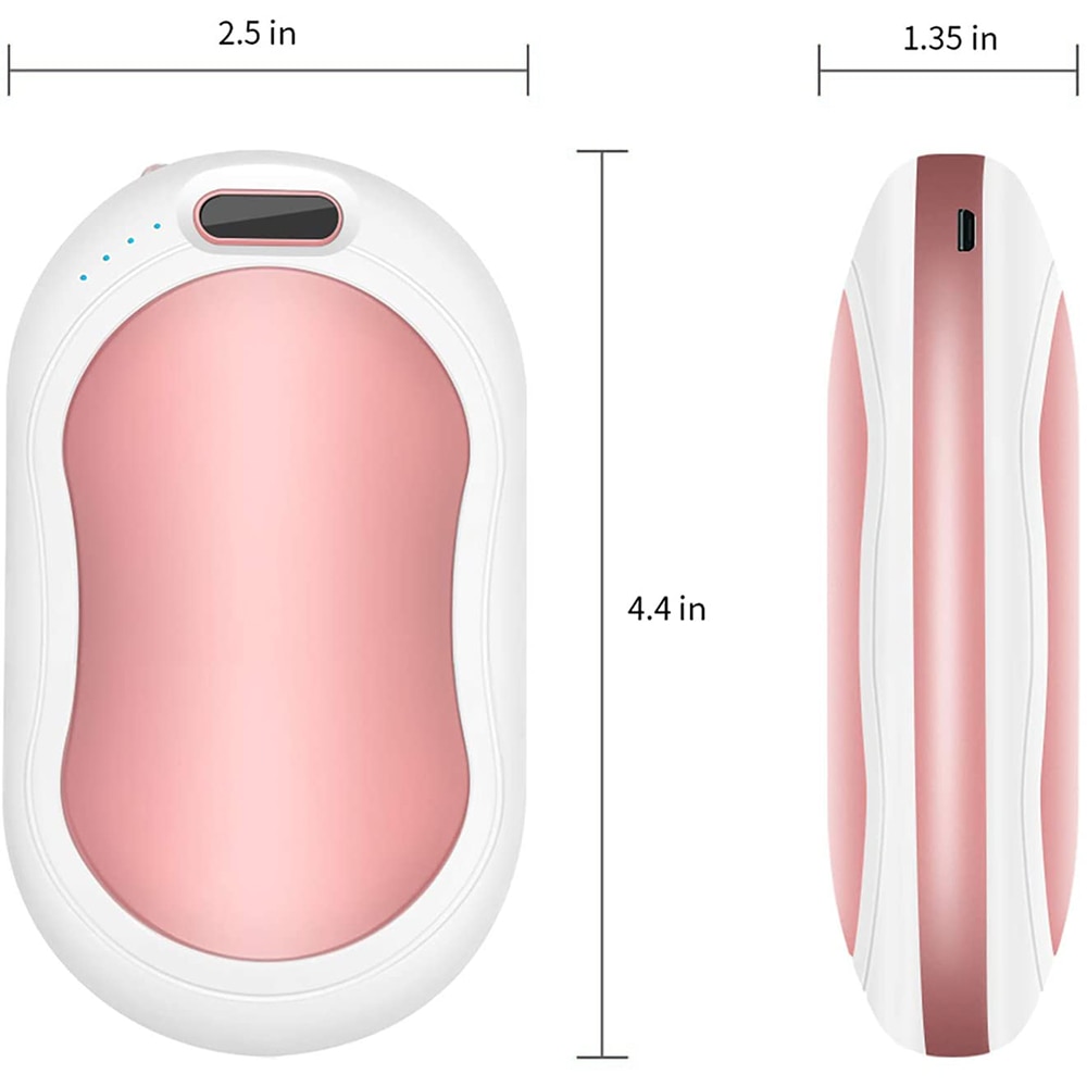 10000mA Elektrische Hand Warmer Usb Opladen Winter Warm Pocket Power Bank Handwarmer 3 Modes Quick Verwarming Led Zaklamp