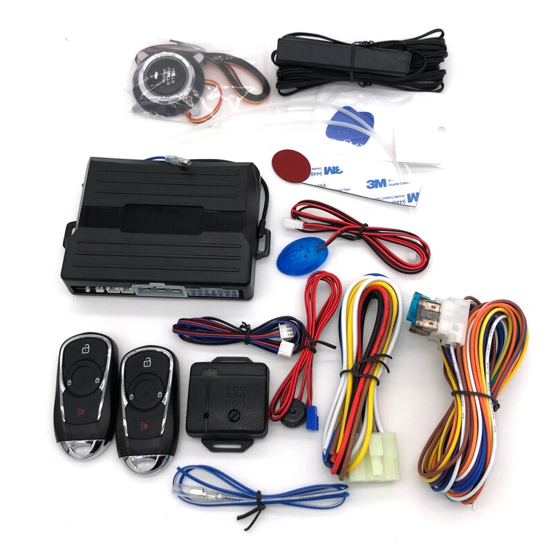 PKE Keyless Entry car alarm system PKE Push Button Engine Start Stop System can with bypass remote preheating