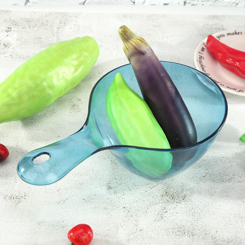 Transparent Water Ladle Plastic Anti-skid Bailer Long Handle Household Water Durable Bailer Kitchen Gadget Supplies