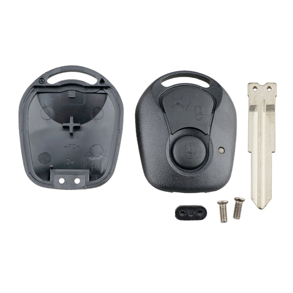 BHKEY para Ssangyong Key Shell 2 botones carcasa de la llave a distancia del coche para Ssangyong Actyon Kyron Rexton 2005-funda inteligente para mando a distancia de coche