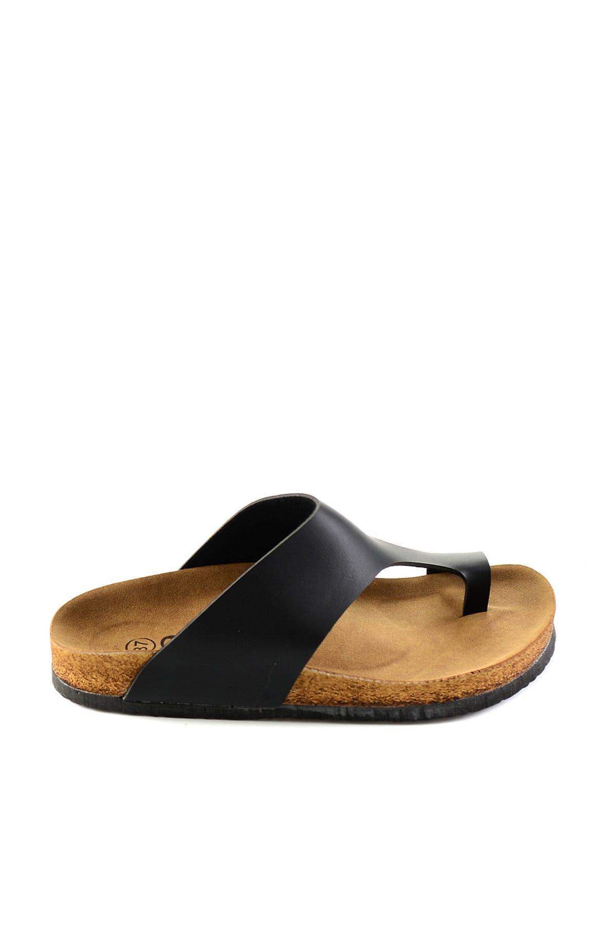 Bambi noir femme pantoufles H05090951