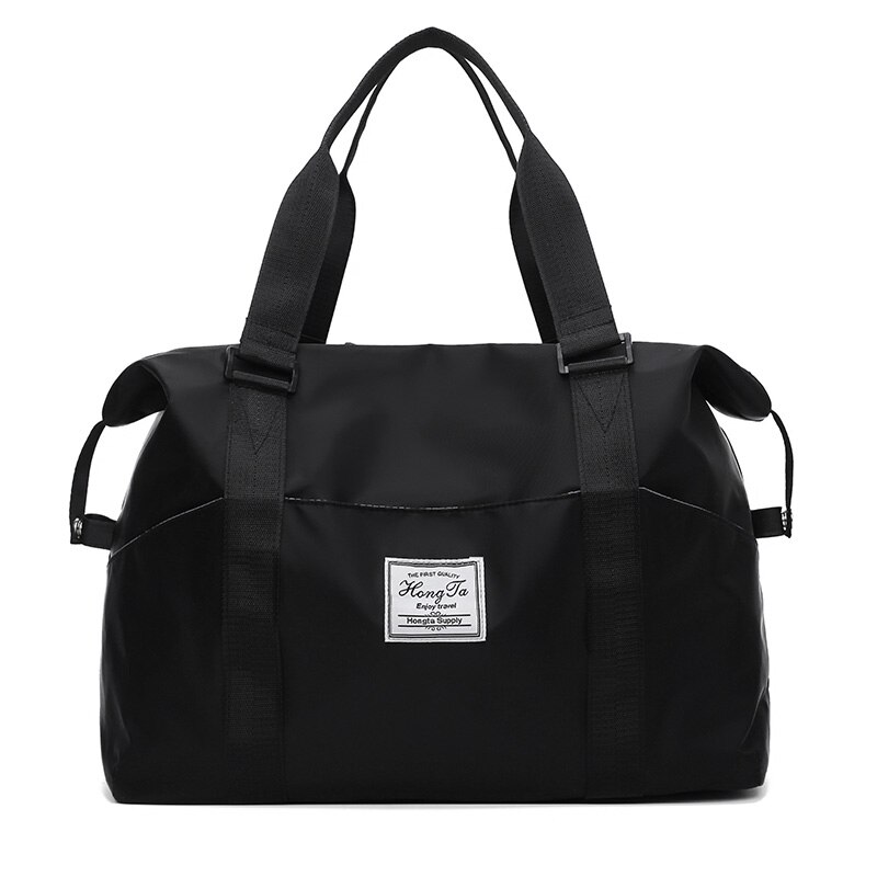 Noenname 1pc solid retro håndtaske skuldertasker vandtætte oxford stof tote pung hobo taske udendørs rejsetasker: C