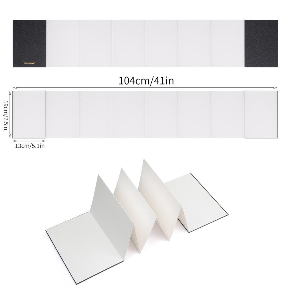POTENTATE-cuaderno de bocetos de acuarela para estudiantes, libreta de 300g, papel medio áspero lápiz de Color para pintar, suministros de arte