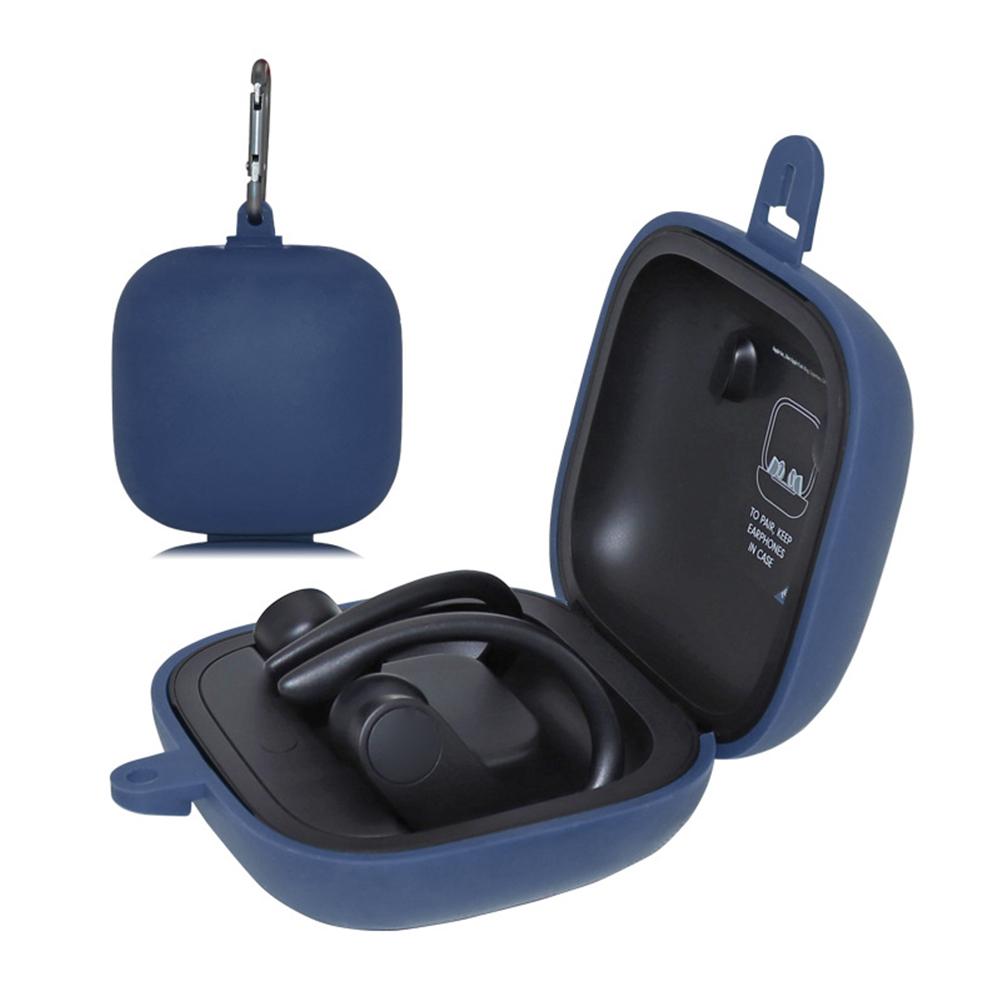 Waterdichte draagbare hoofdtelefoonhoes, beschermhoes voor beats powerbeats pro-headset, siliconen hoesjes, draadloze hoofdtelefoonaccessoires: Blauw
