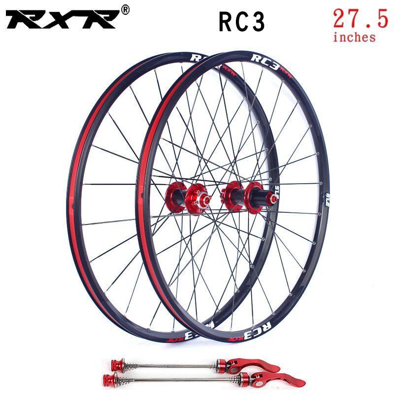 RXR-Rueda con cubo para bicicleta de montaña, neumático para bici MTB o de campo, 27.5, RC3, juego de cojinete de carbono, llanta de aleación de aluminio