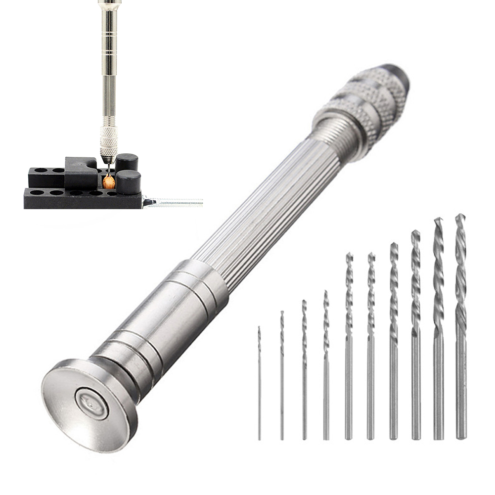 1pcs/5Pcs small Hand Drill or drill With 0.8mm-3.0mm Drill Bits Set Rotary Tools For Models Hobby DIY Wood Craft Handmade Tools