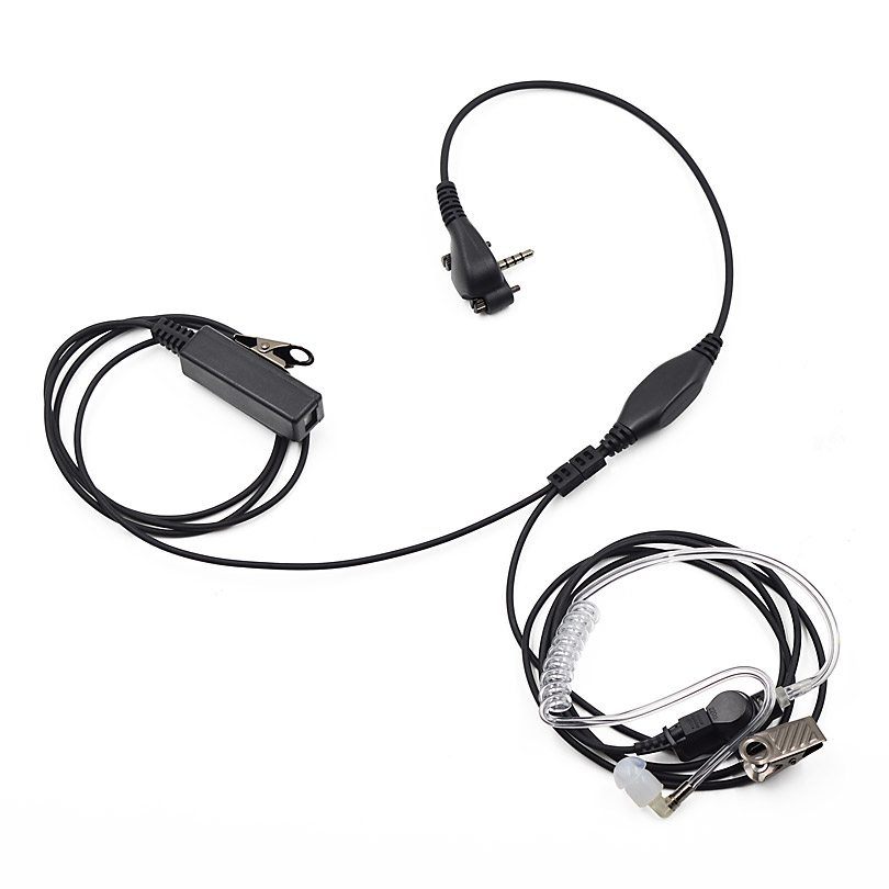 XQF 1-Pin PTT Earpiece Headset Mic for Vertex Standard Portable Radio VX-230 VX-231 VX-350 EVX-531 EVX-534 Walkie Talkie VX-298