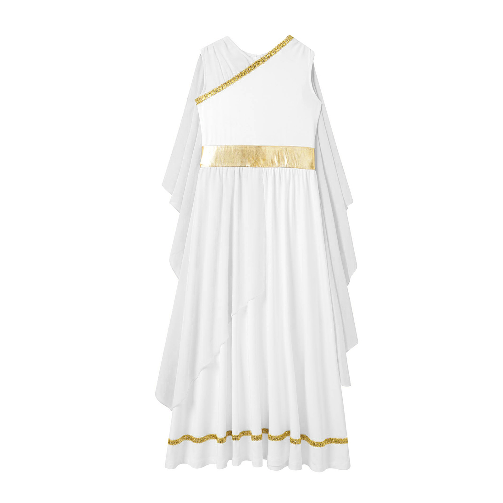 Athena-kostume til piger, græsk prinsessekjole, oldgræsk romersk toga med laurbærblad, hovedbeklædning, halloween, karneval, cosplay-sæt
