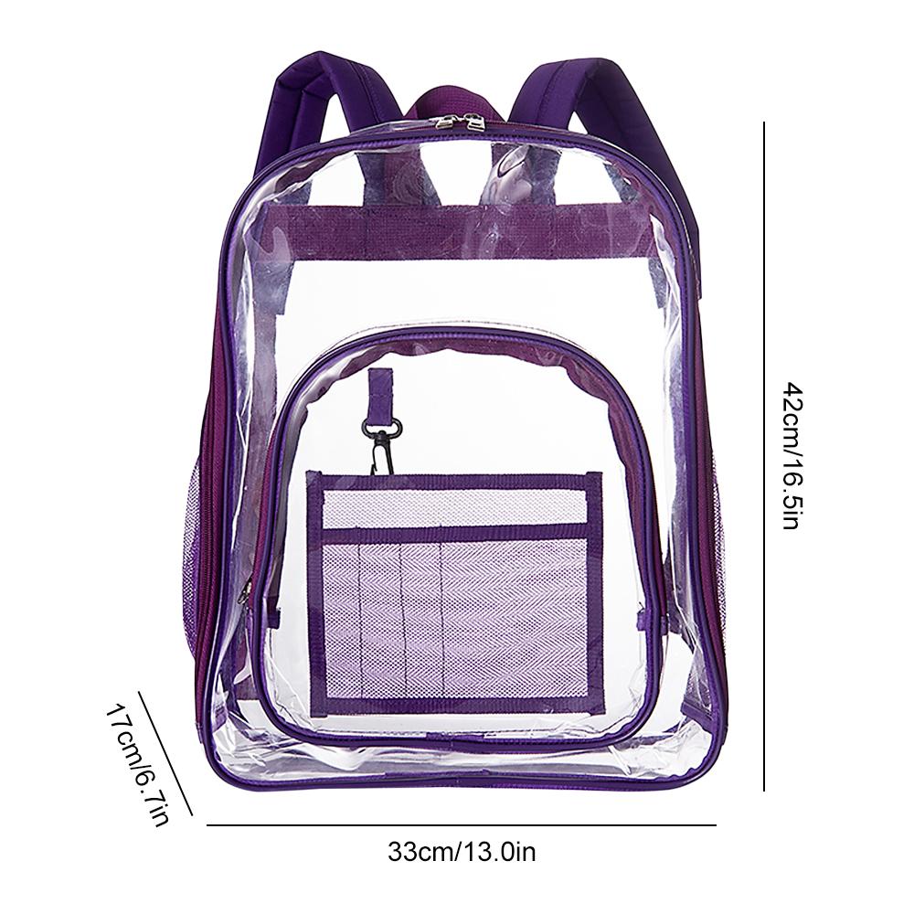Tasche für Sport Klar Rucksack Durchsichtig Rucksack transparent Klar Rucksack für Arbeit Schule Schwimmen Sport Frauen