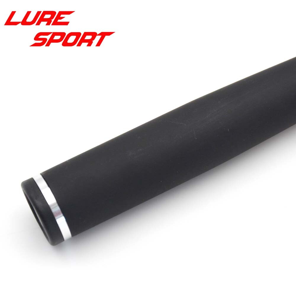 Luresport karbon avsmalning 55cm håndtak med rumpe lokk blank stang rumpe seksjon stang byggekomponent stang reparasjon gjør-det-selv tilbehør: Siver rumpe ringe