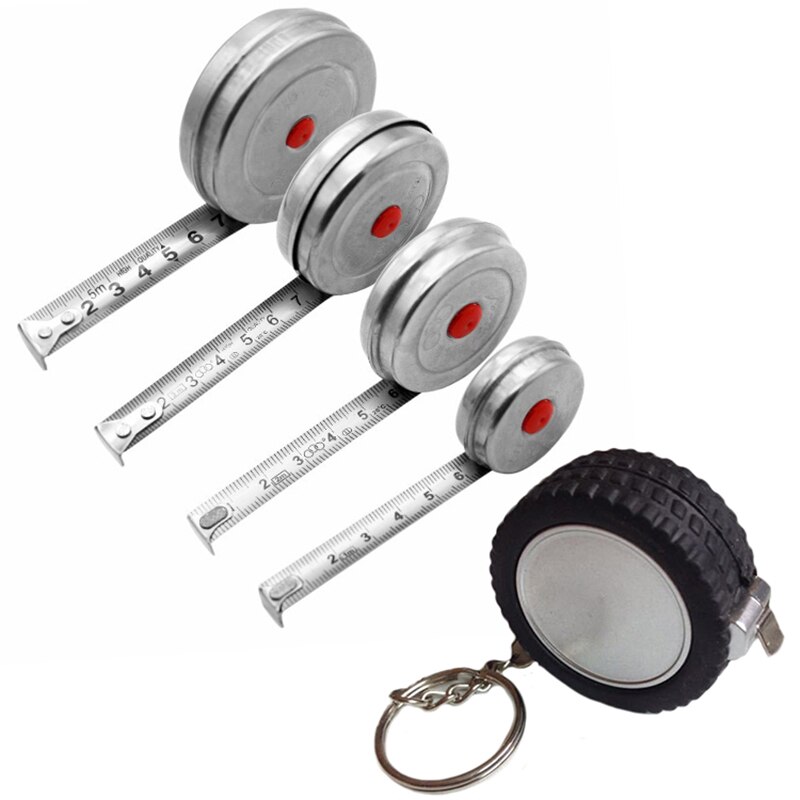 Ruostumaton teräskuori teräskela kolmiympyrä mittanauha ruostumaton teräskuori teräsnauha metallikuori mittanauha 1m/2m/3m/5m