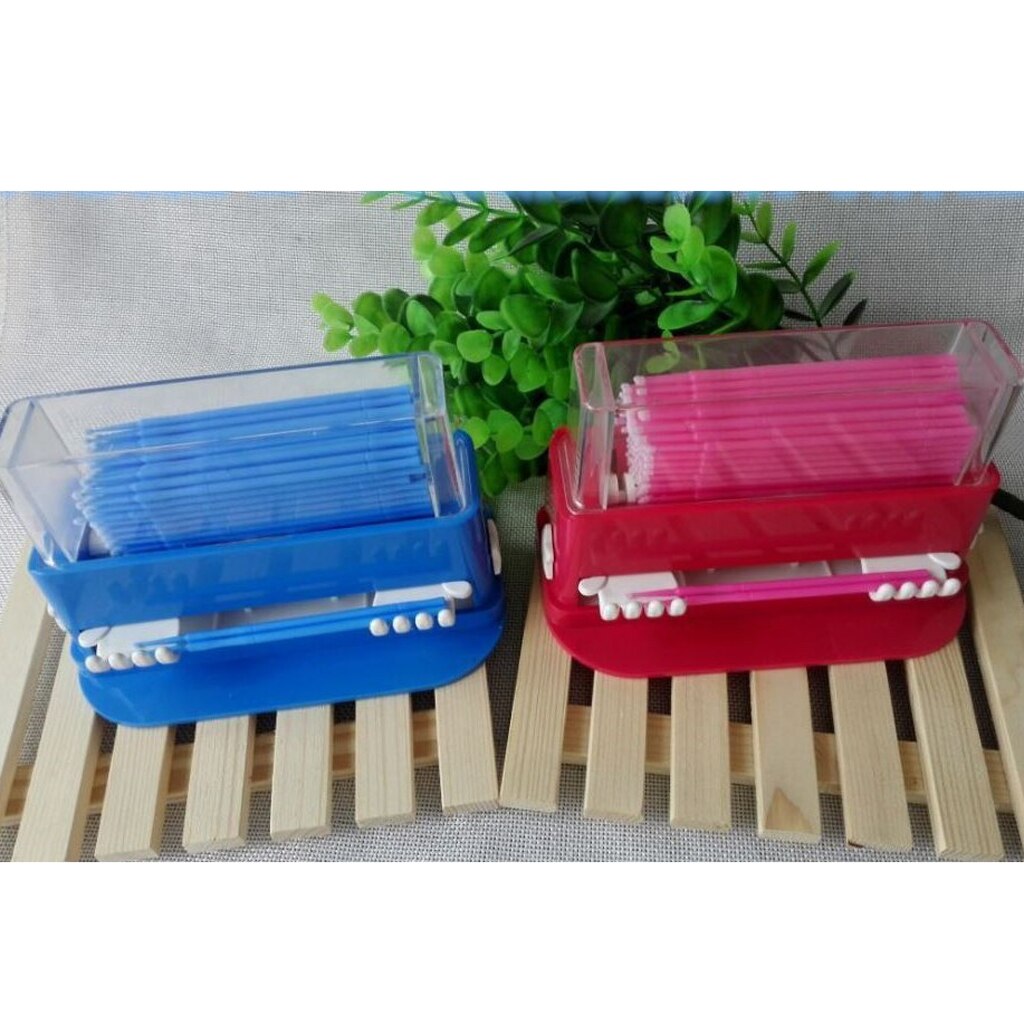 Eye Lash Glue Removing Swab Brush Box for Eyelashes Grafting Extension Red