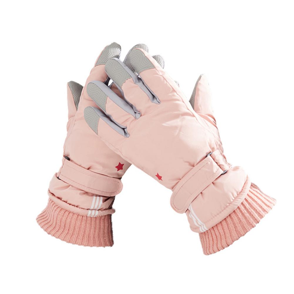 Inverno jogando com neve luvas de esqui masculino e feminino à prova dwaterproof água e equipamentos quentes motocicleta equitação luvas frias e congelantes