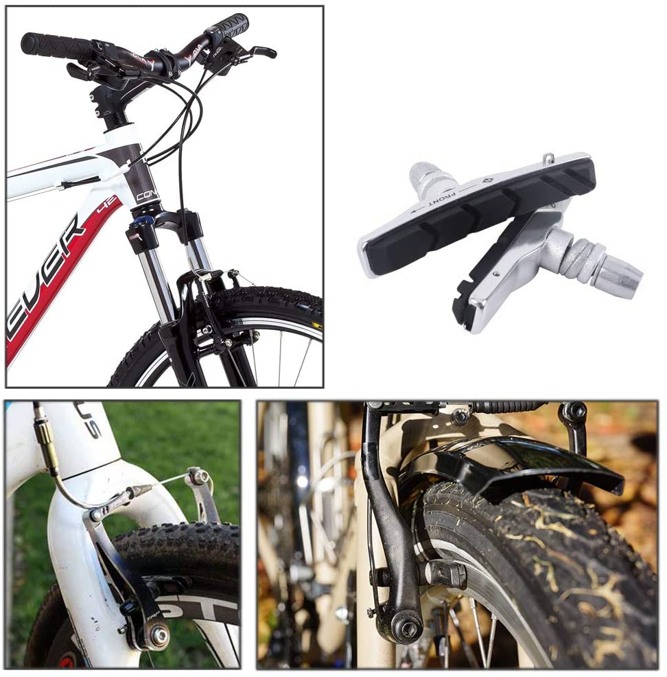 Bike V Brake pad Aluminum Mountain Bicycle 2pcs rubber sheet Replaceable brake pads V-Brake Shoes Blocks device