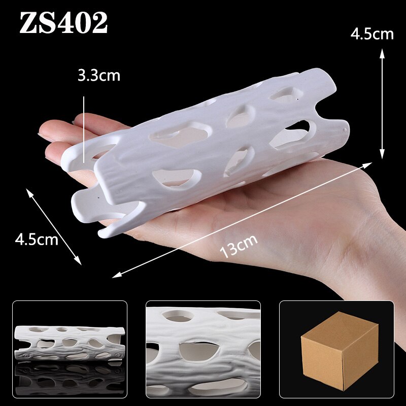 Aquarium Fish Tank Shrimp Shelter Hidden Hole House Spawning Breeding Ceramics Tank Landscaping Clay Pots Aquarium Decorations: ZS402