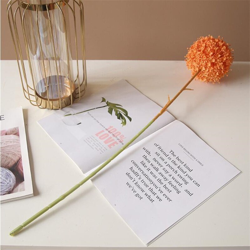 5pcs Artificial Alliums Stem Plastic Colorful Giant Onion Ball Flower Branch for Wedding Centerpieces Floral Decoration