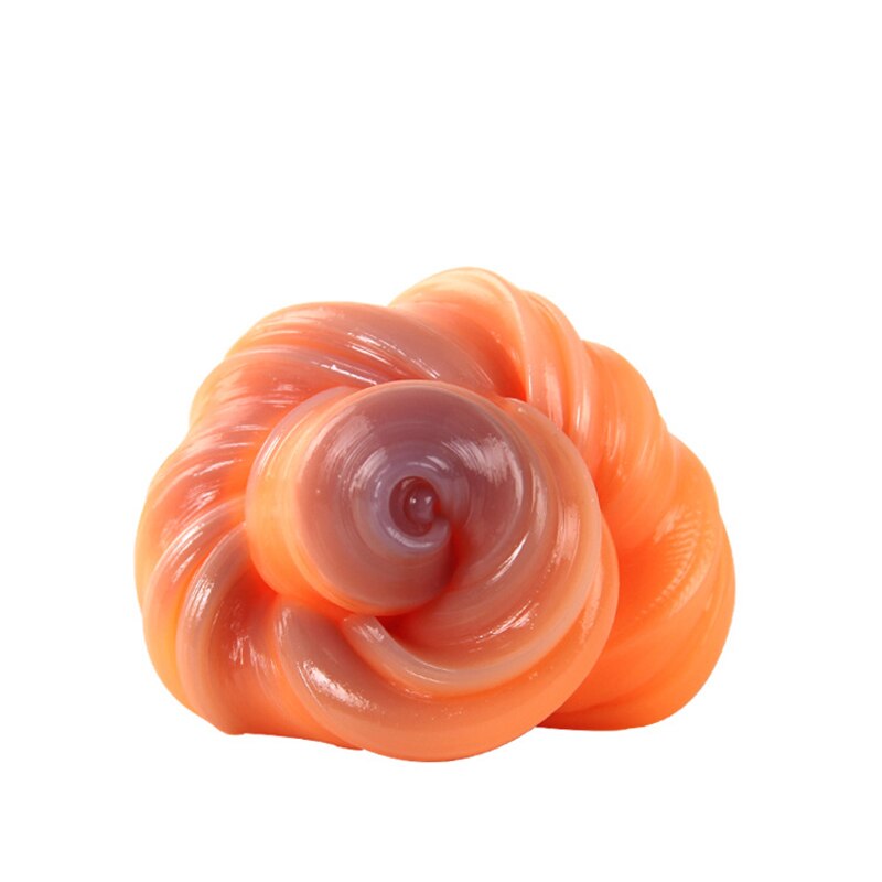 90G UV Verfärbung Plastilin ungiftig Umweltschutz Nicht-magnetische UV Springenden Schlamm Erwachsene Dekompression Spielzeug: orange