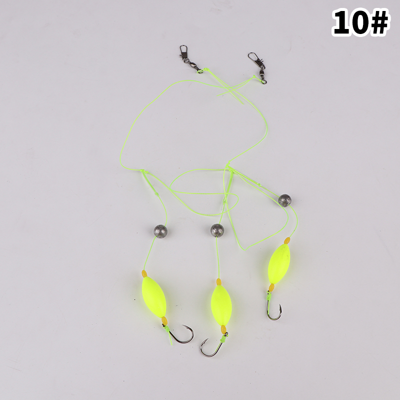 1 Set Size3#-14# Pesca Carp Rigs Fishing Lure Three Hook Fishing Hair Rigs Hook Suspension Anti Bottom Carp Fishing Hook: black