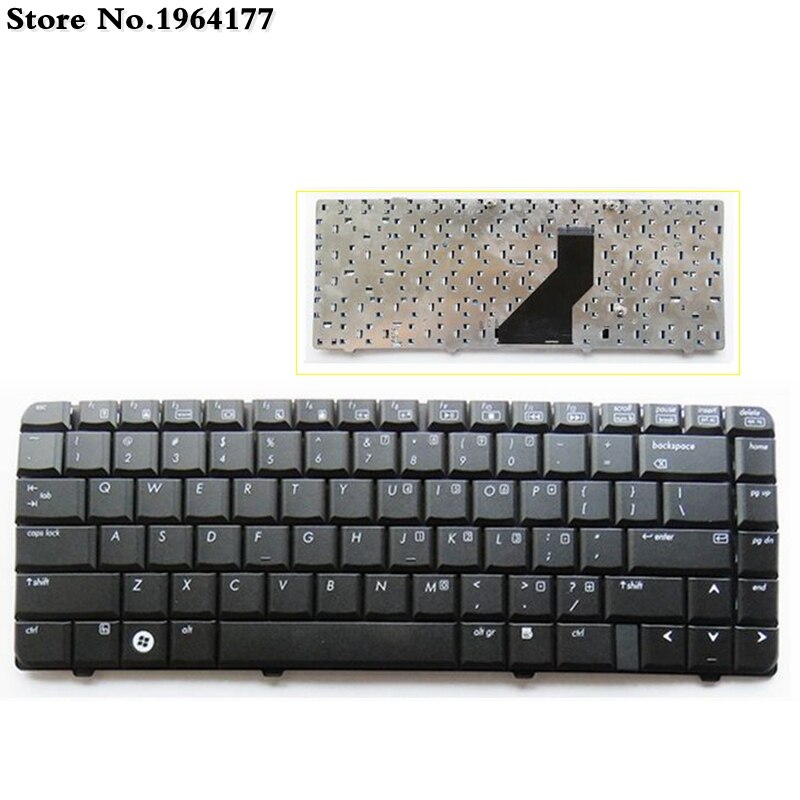 US laptop keyboard FOR HP V6100 V6000 F500 F734 F700 Replace laptop keyboard English Black