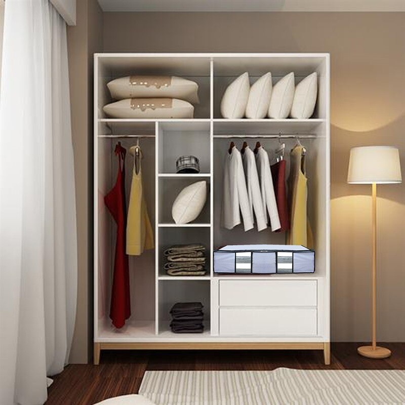 2er-Set Unterbett-Aufbewahrungsboxen Mit Sichtfenster – Ausziehbarer Schrankorganizer Für Decken & Kleidung