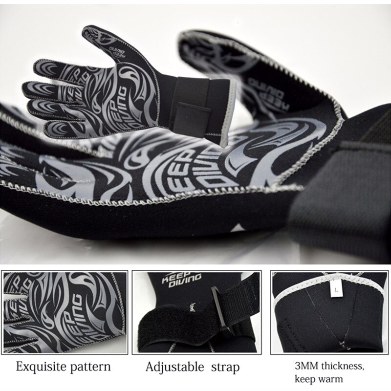 Houden Duiken 3 Mm Neopreen Scuba Dive Handschoenen Snorkelen Apparatuur Anti Scratch Keep Warm Duikuitrusting