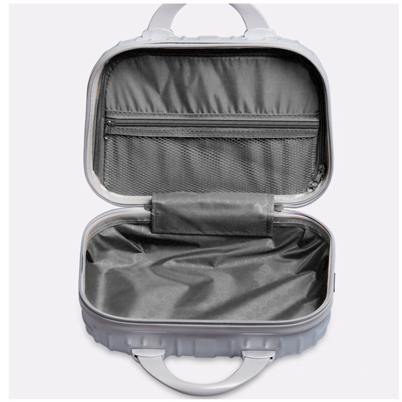 14in Cosmetic Case Luggage Small Travel Portable Pouch Carrying Box Suitcase for Makeup