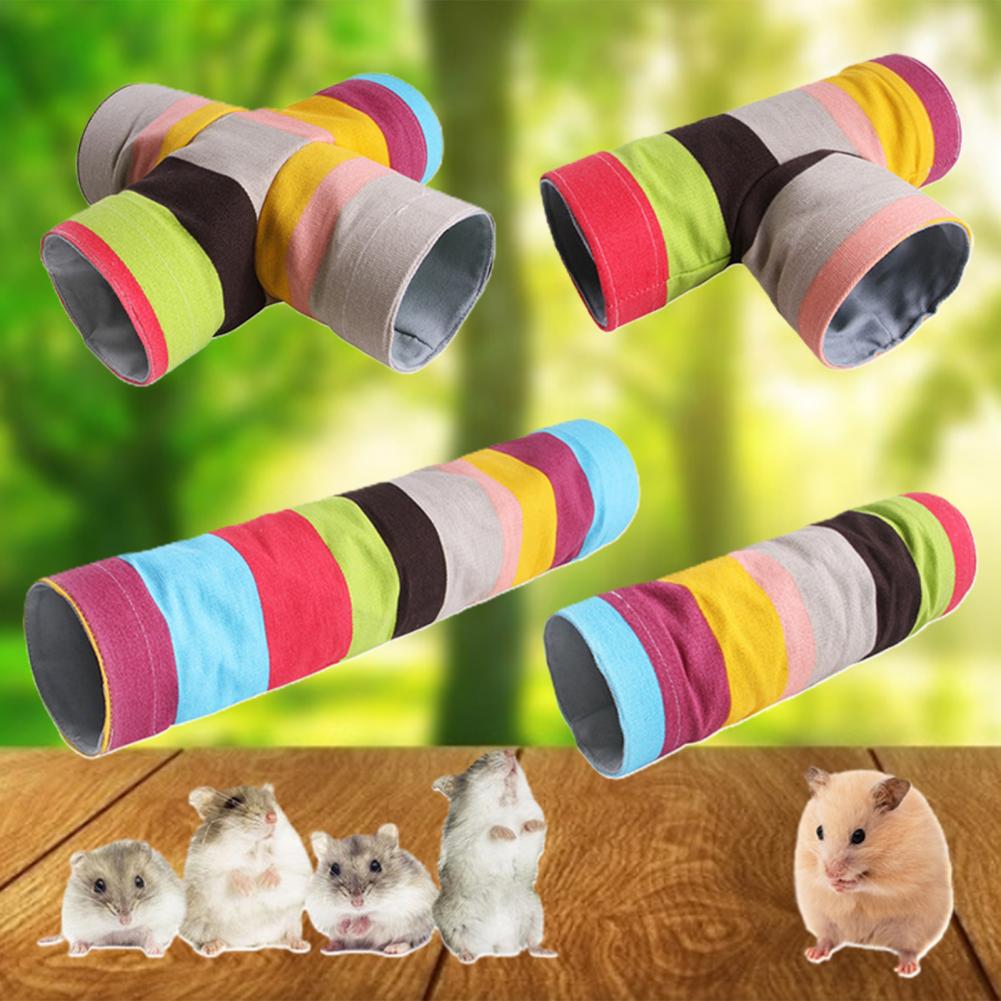 Pet Toy 2/3/4 Holes Lightweight Hamster Cage Portable Hamster Cage Practical 2/3/4 Holes Pet Tunnel