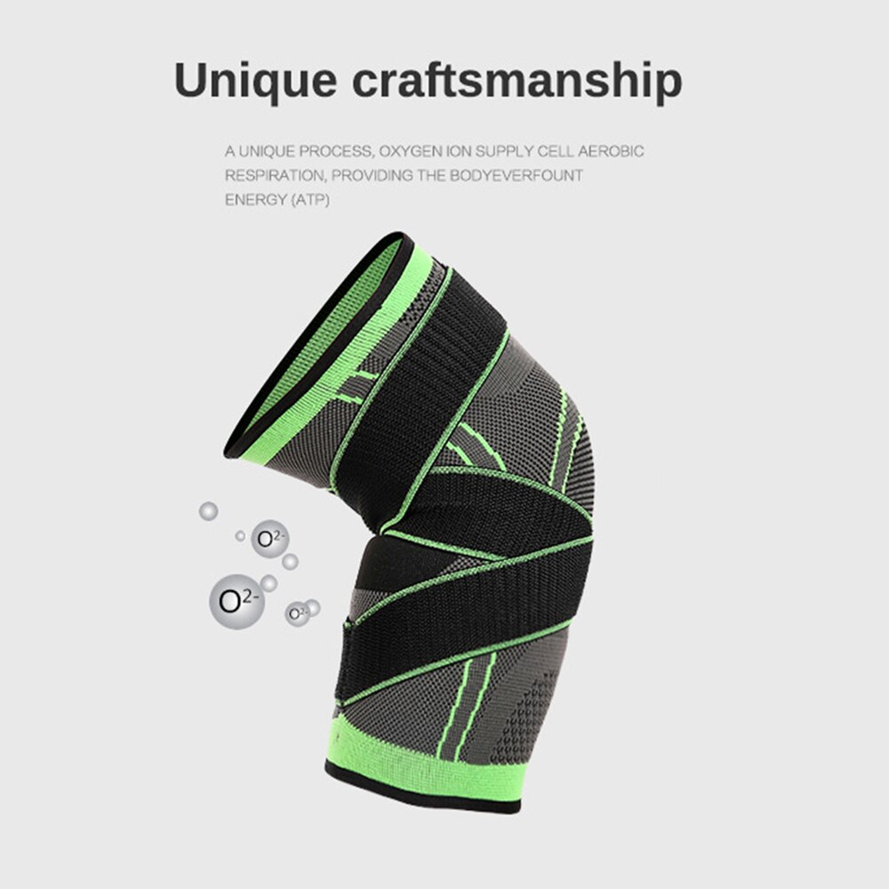 Genouillère élastique pressurisée pour hommes, équipement de protection pour Fitness, basket-ball et volley-ball, 1 pièce