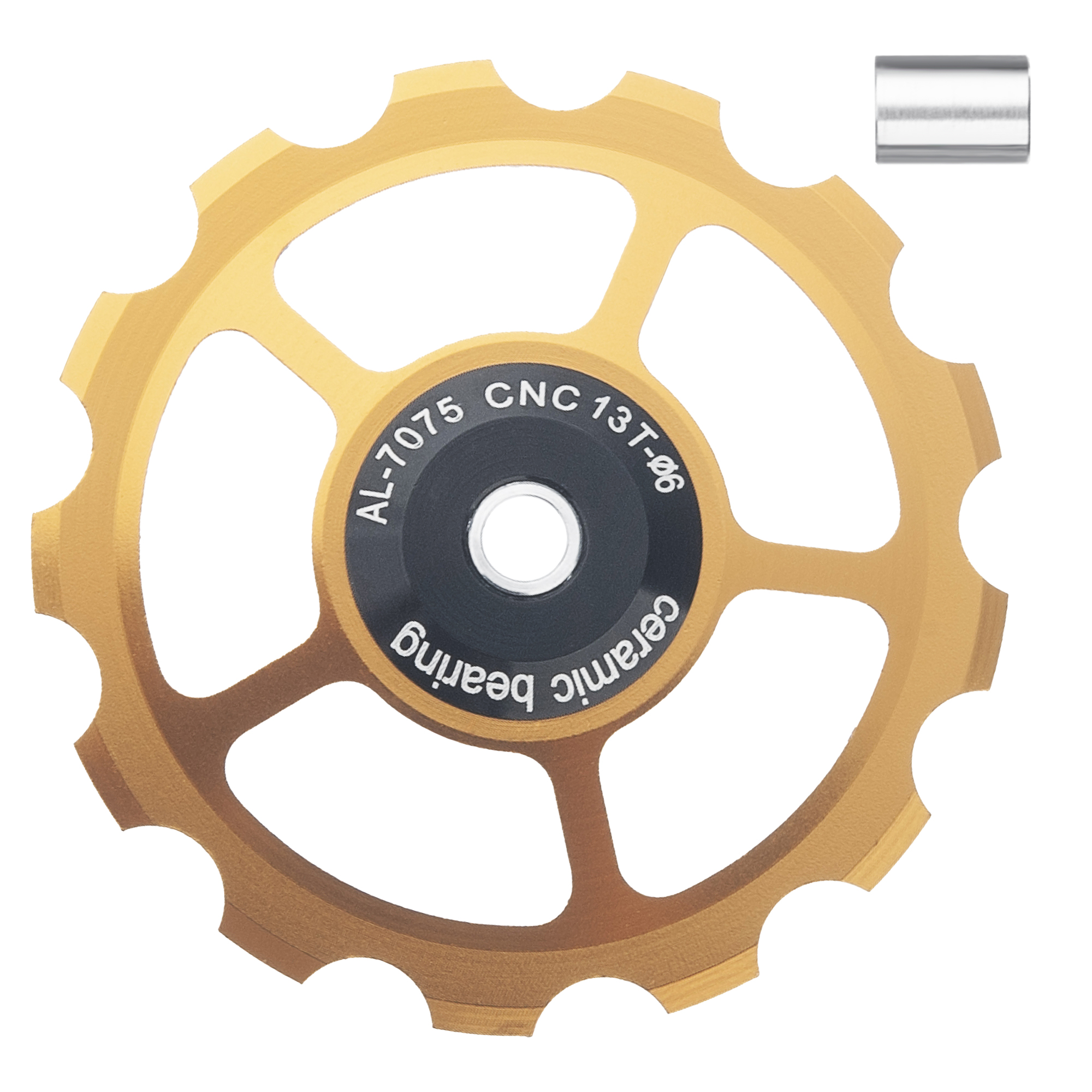 SENSAH MTB desviador trasero de bicicleta rueda Jockey polea de rodamiento de cerámica AL7075 CNC rodillo guía de bicicleta de carretera 11/12/13/14/15T