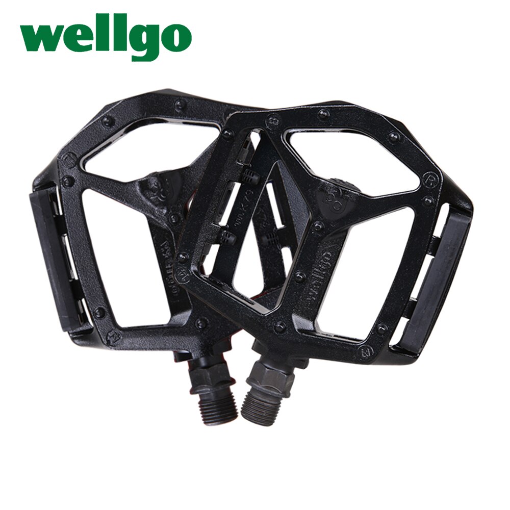 Wellgo Aluminium B249DU Ultralight Fiets Pedaal Cr-Mo Staal Doorn Dubbele Du Dragende Pedalen