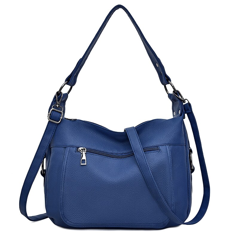 PU Leather Women Shoulder Bag Classic Soft Crossbody bag Ladies Messenger Bag Solid Color Large Capacity