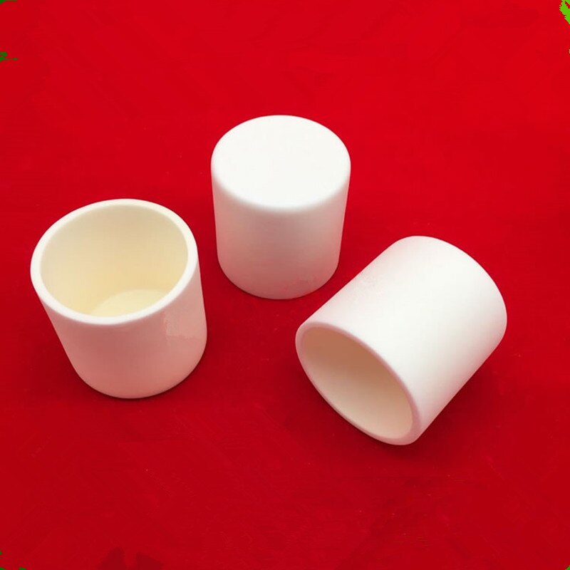 99.5% Cylindrical corundum crucible/Alumina ceramic crucible/ 60ml/40x70mm/ 50x50mm/sintered ceramic crucibl