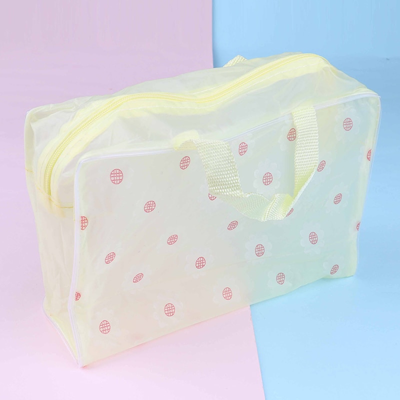 Clear Transparent Plastic PVC Travel Makeup Bag Cosmetic Toiletry Zip Bag Pouch