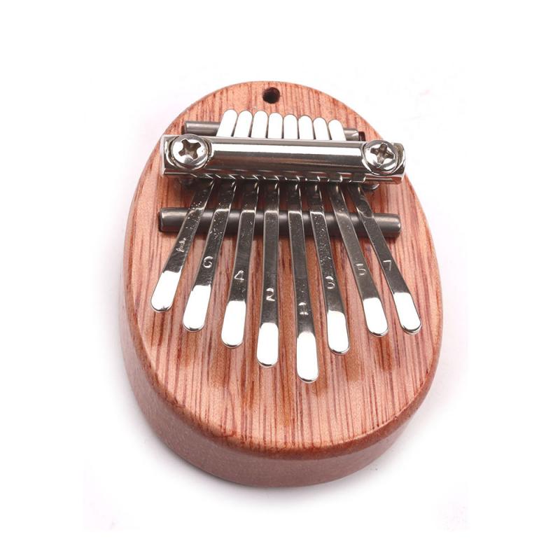 8 Toetsen Kalimba Duim Piano Toetsenbord Muziekinstrumenten Met Leren Boek Kalimba Piano Kerstcadeau