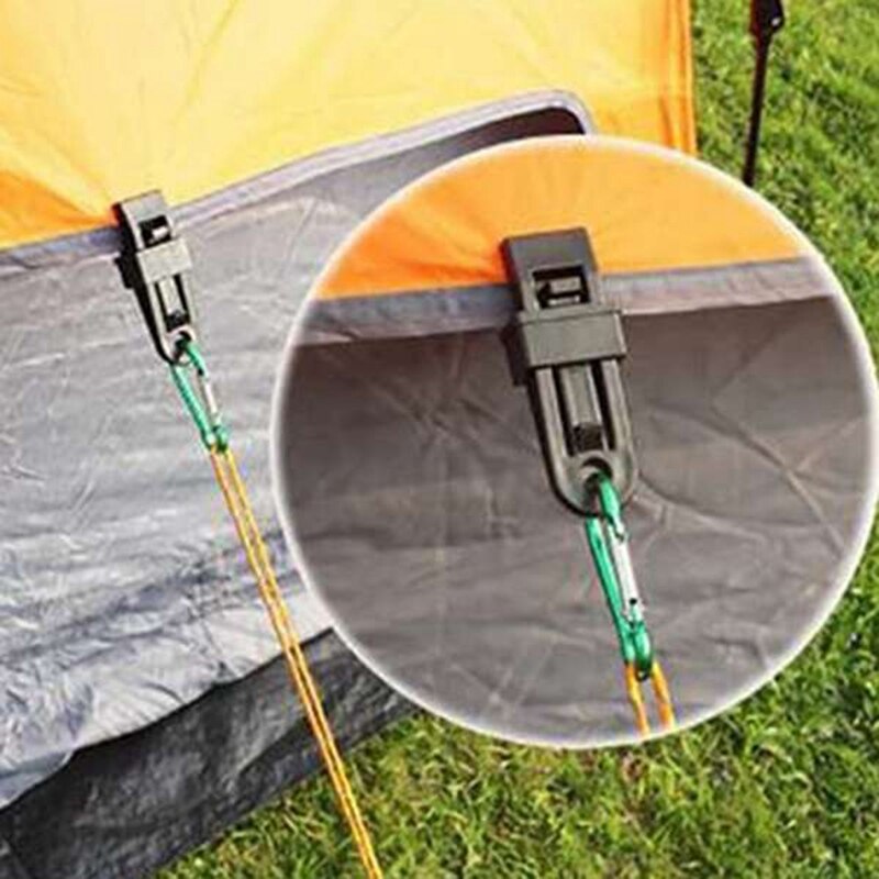 50Stck Baldachin Clip draussen Wind Seil Schellen Markise Wind Seil Markise Klemme Camping Nylon Clip Camping Zelt Zubehör