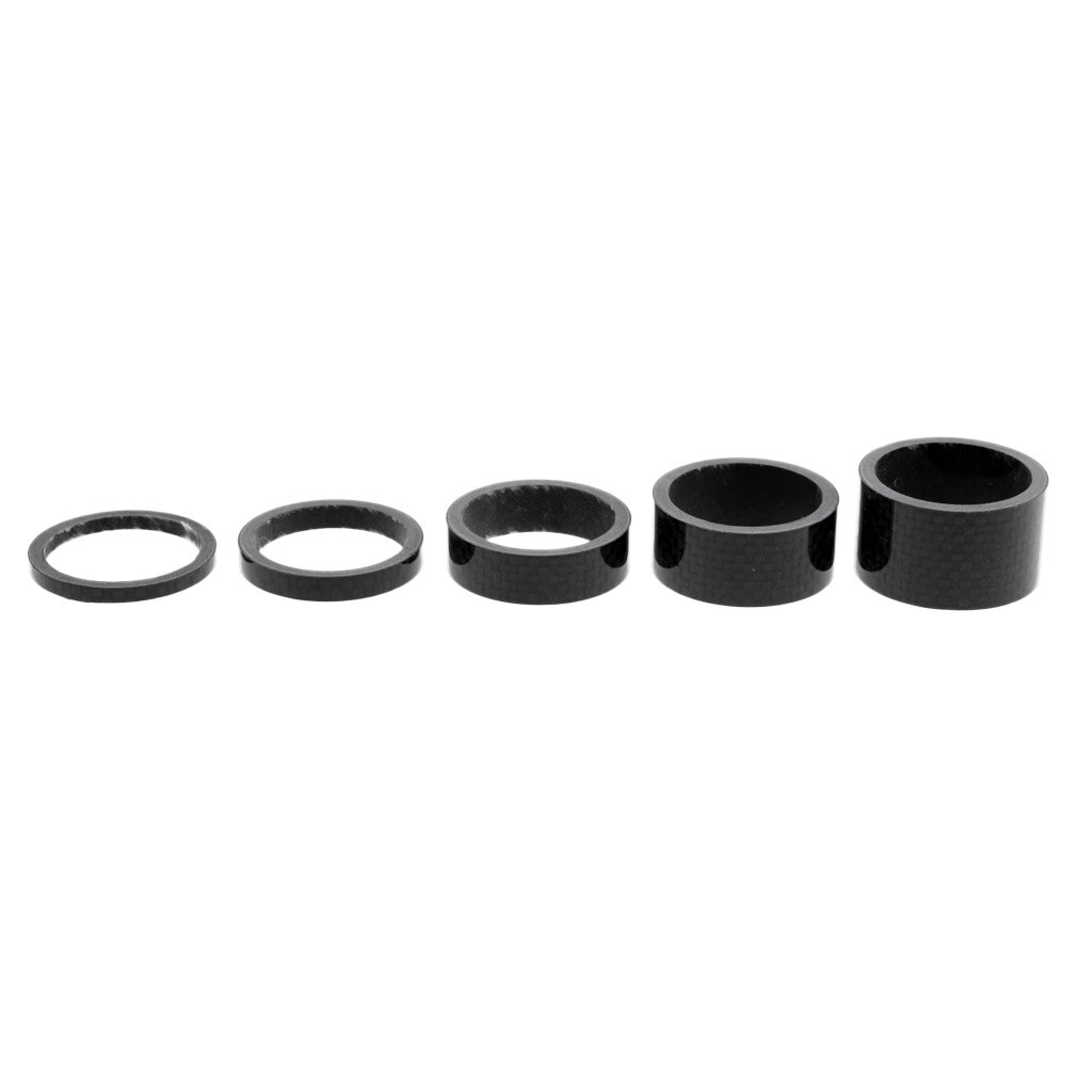 10pcs 1 1/8inch Bike Headset Stem Spacer Kit Set 3+5+10+15+20mm