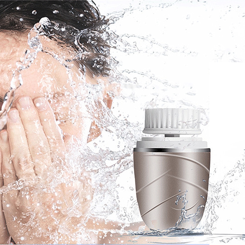 Electric Facial Cleansing Brush Waterproof Deep Pore Clean Remove Blackhead Acne USB Recharge Brush Machine Face Skin Care Tool