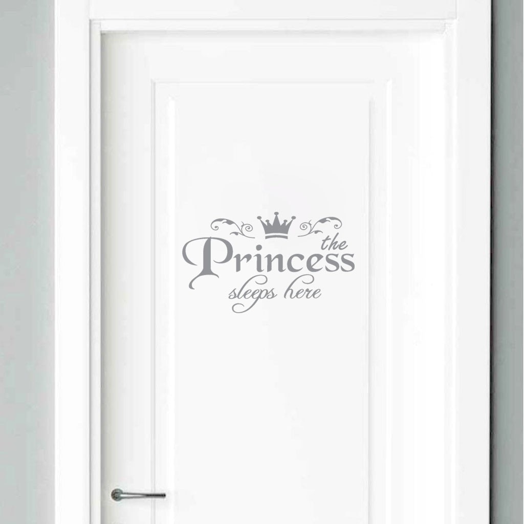 KAKUDER Princess PVC home decoration wall stickers door stickers decals girls bedroom door vinyl art mural Dec29