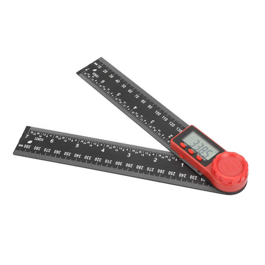 0-360° Digital Angle Finder Ruler Protractor Measure Meter Stainless Steel GD