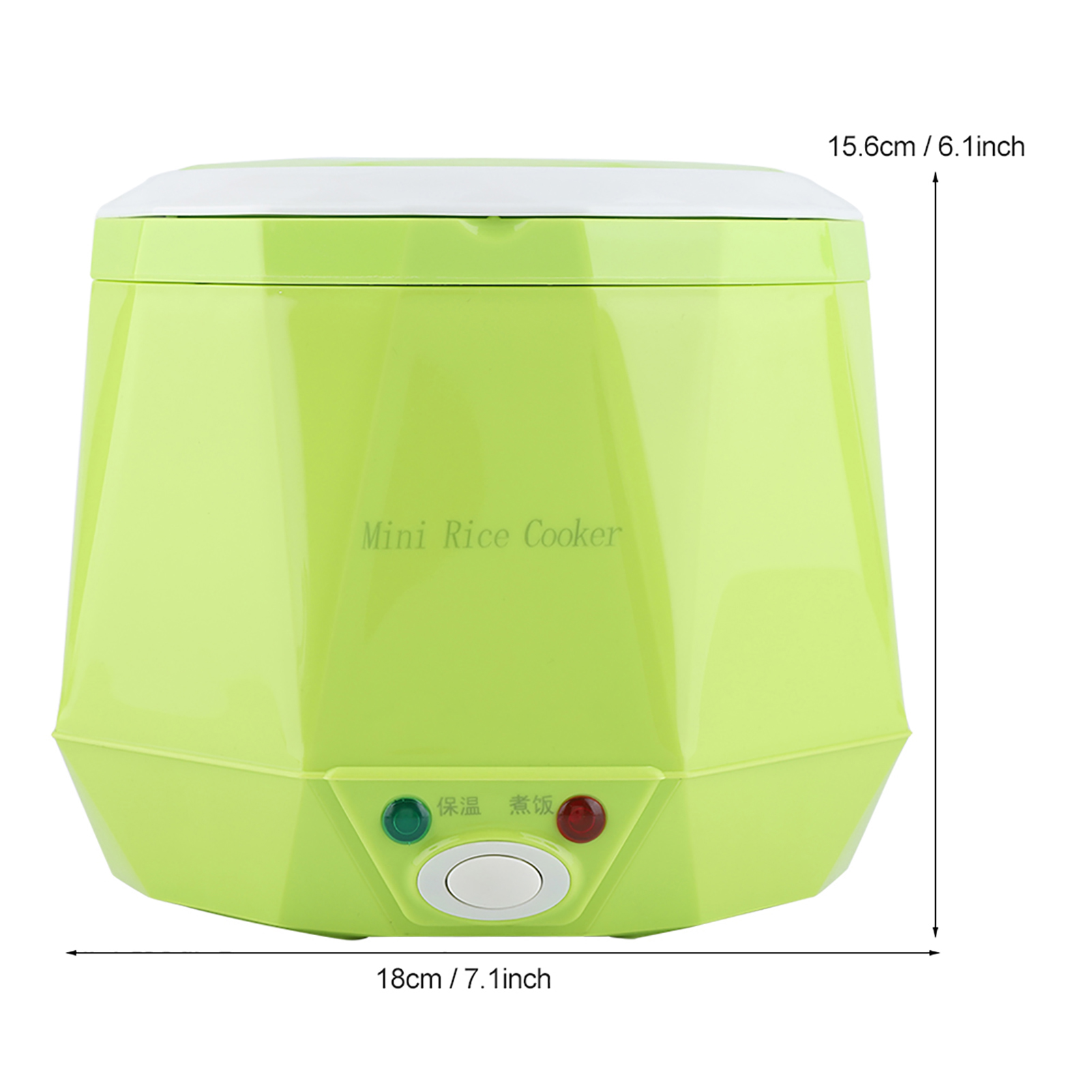 Olla arrocera eléctrica de 24V, olla de cocina multifuncional portátil de 1,6 L, vaporizador de alimentos para camión, olla arrocera eléctrica de 140W