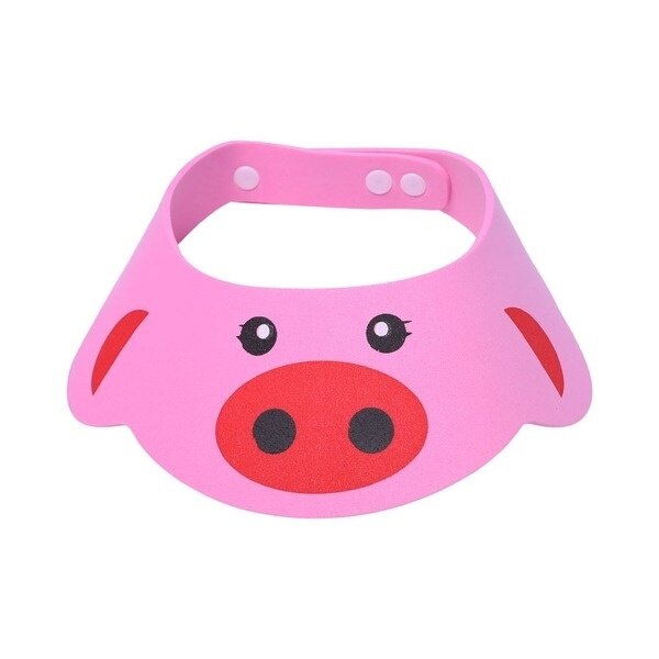 Keps baby badmössa duschmössa badvisir barn bad bad tvätta hår sköld hatt mössa skydda ögonen hår baby badtillbehör: Röd