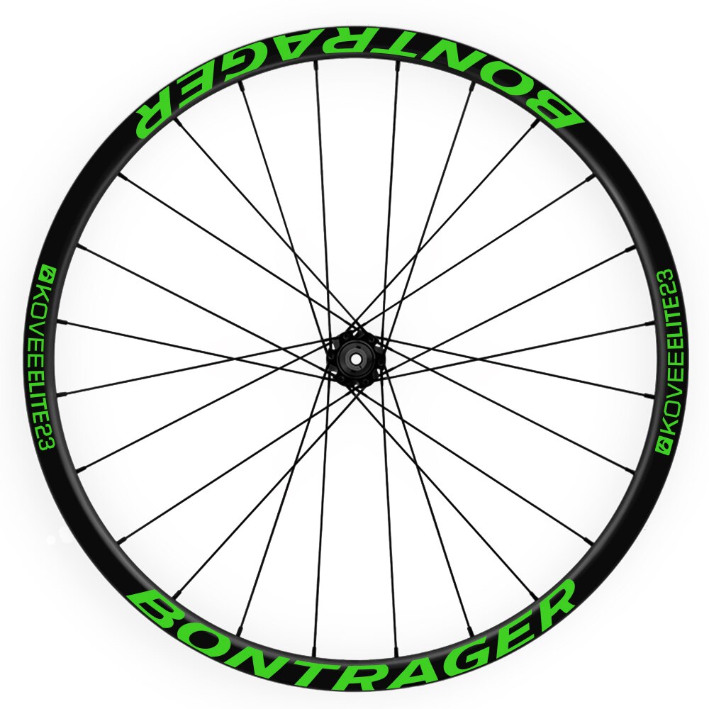 Autocollants vélo 29" BONTRAGER KOVEE ELITE 23 WH05: LIME GREEN 1