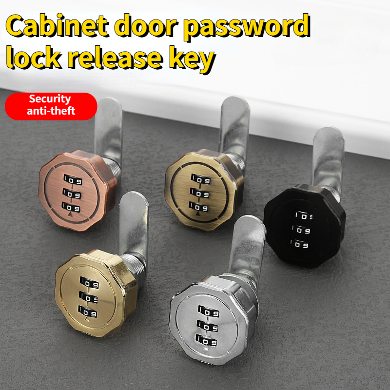 1PCS Password Cabinet Lock Zinc Alloy Password Locks Security Home Automation Cam Lock For Mailbox Cabinet Door 16/30mm