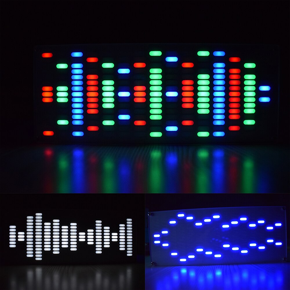 LED DIY berühren Digitale Musik Spektrum Anzeige Bausatz Modul Große Größe 225 Segment LED Equalizer Musik Spektrum Klang Wellen Bausatz