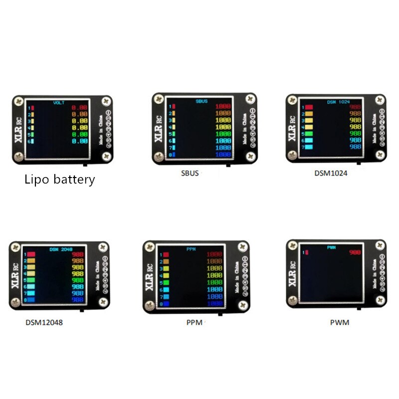 Probador de batería Digital Lipo, comprobador de capacidad de voltaje MC-6S pantalla a Color de 1-6S, pantalla eléctrica, receptor de metros, prueba de señal